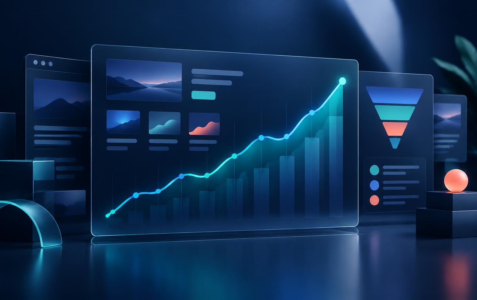 Visualisierung einer wachsenden Website-Performance